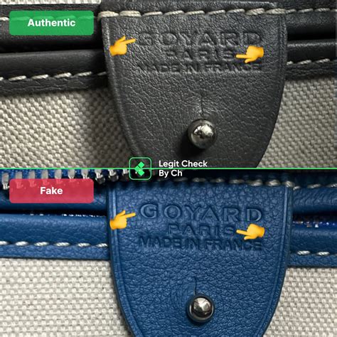 how can you spot a fake goyard bag|genuine goyard bag.